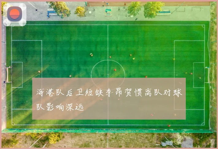 海港队后卫短缺李昂贺惯离队对球队影响深远